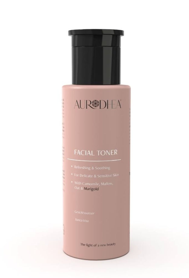 Gesichtswasser für sehr Empfindliche & Anspruchsvolle Haut - 150ml angereichert mit Kamille, Malve, Hafer & Ringelblume